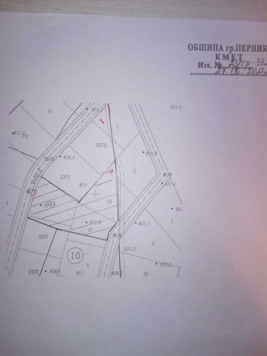 Предлагам УПИ разделено на части на 23 км от София , с. Големо Бучино