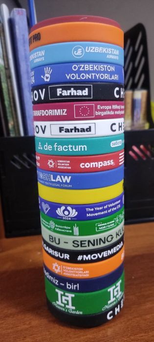 Браслетлар резинали силиконли