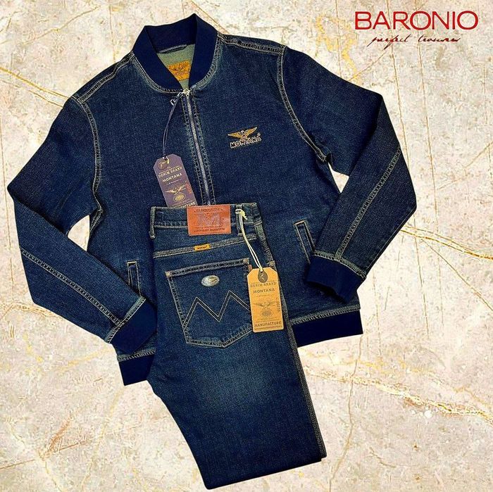 Мужской Джинсовый комплект 
              MONTANA 
Размеры: M L XL XXL