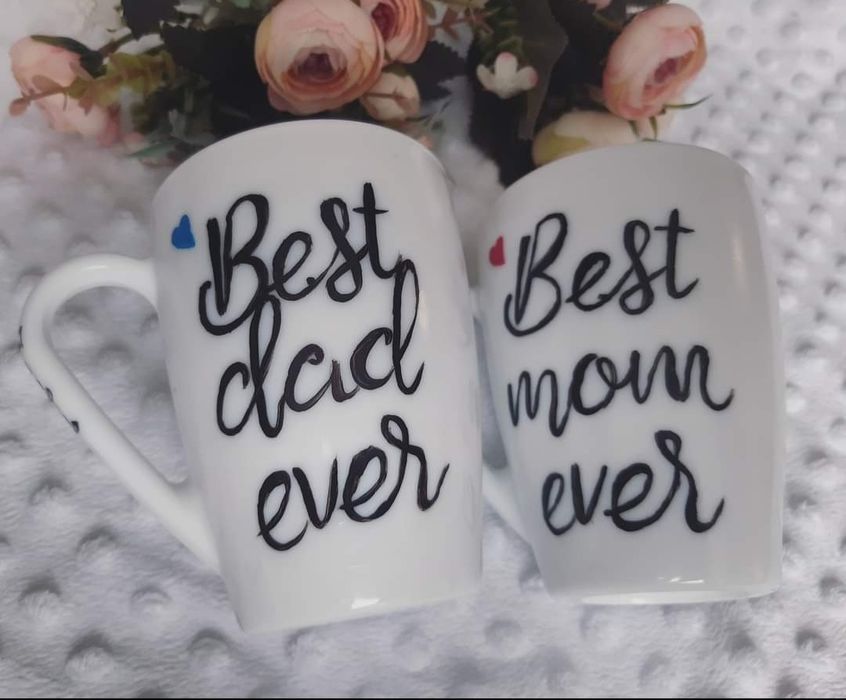 Ръчно рисувани чаши, 8 осми март , за мама, баба