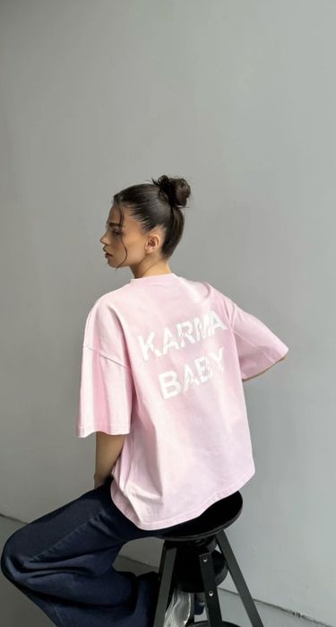 Нови тениск KARMA  розова,бяла,черна