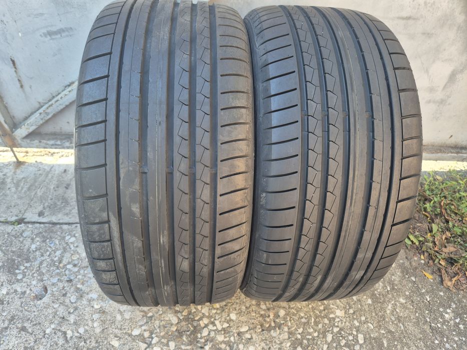2бр летни гуми Дънлоп/ 275-35-19/ 2021г/ 7мм грайфер/ Ръмфлат/
