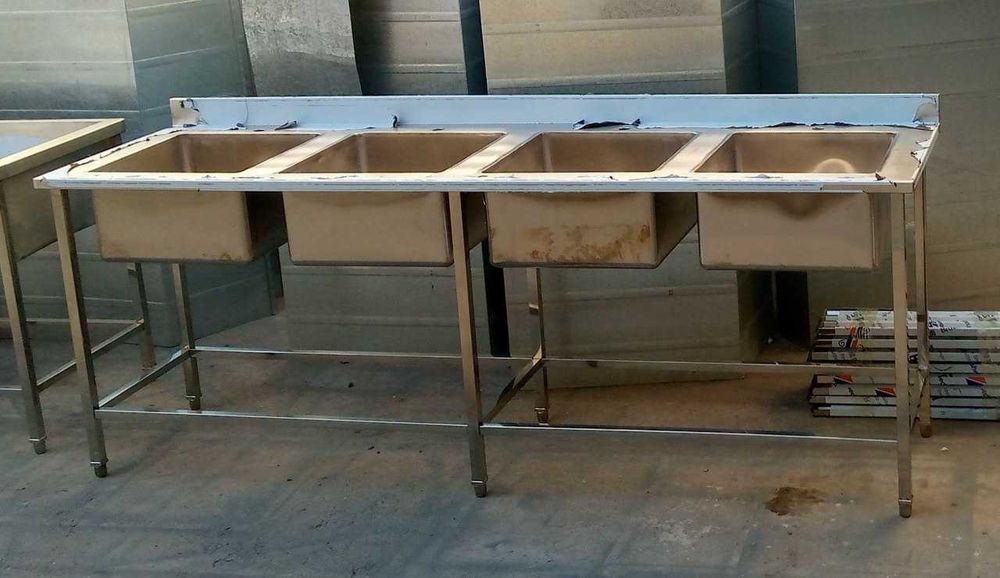 Мойка 3х секционная Нержавейка