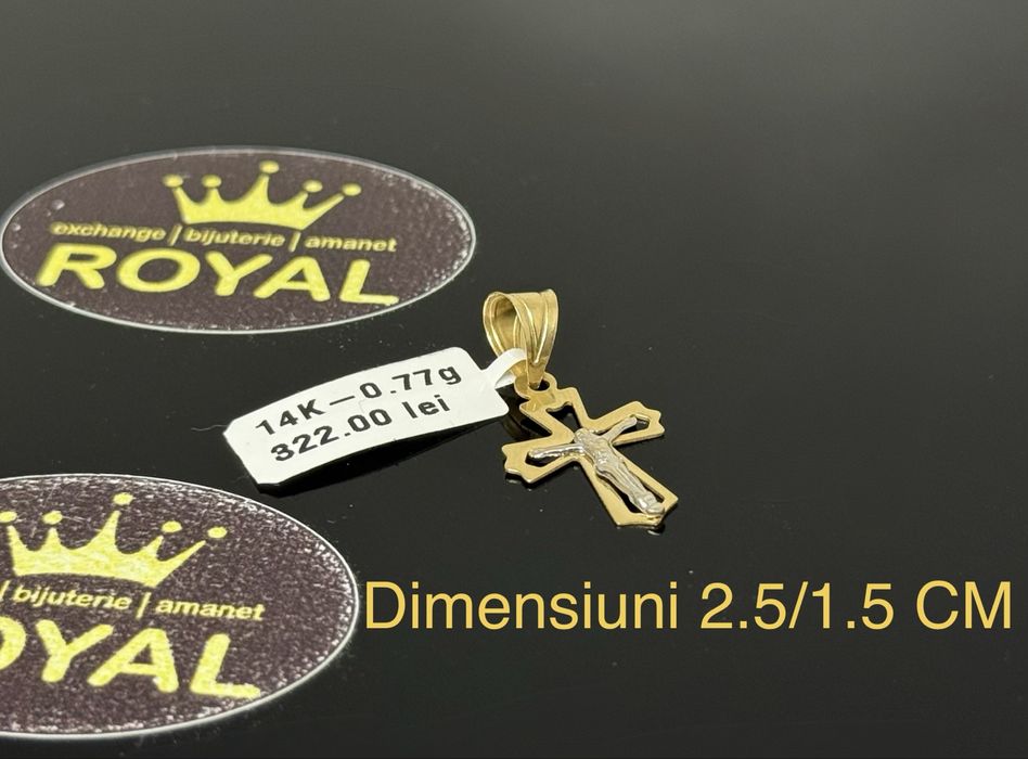 Bijuteria ROYAL : Pandantiv AUR 14K / 0.77 GR