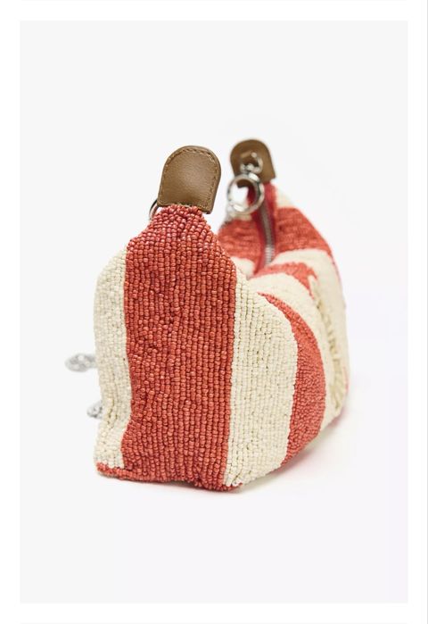 Бродирана чанта с мъниста ZARA