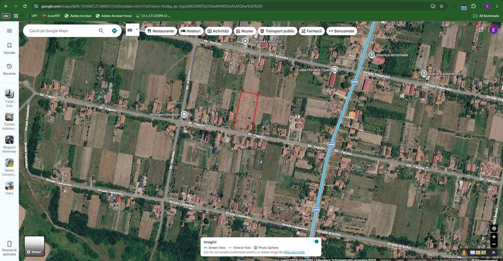 Teren 4316 mp + constructie in Tipari  Front  stradal mare 45 m   (la doar 10 km municipiul Lugoj)