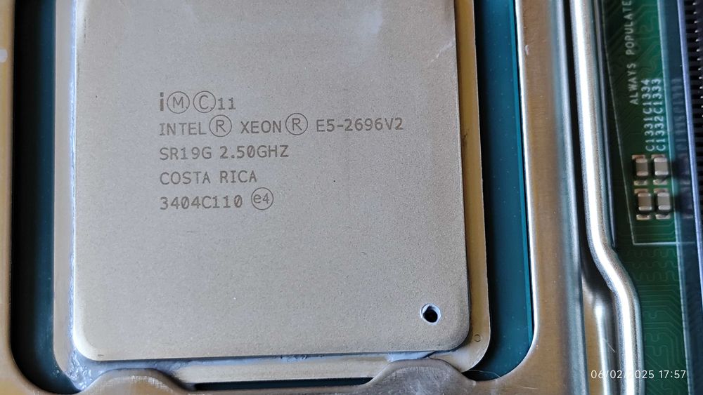 Supermicro X9DRX+-F Motherboard, 64 gb ram, 2 x CPU E5 2696 v2