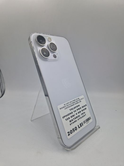 Iphone 14 Pro Max 128GB / 6GB RAM 78% Baterie Garantie #54797