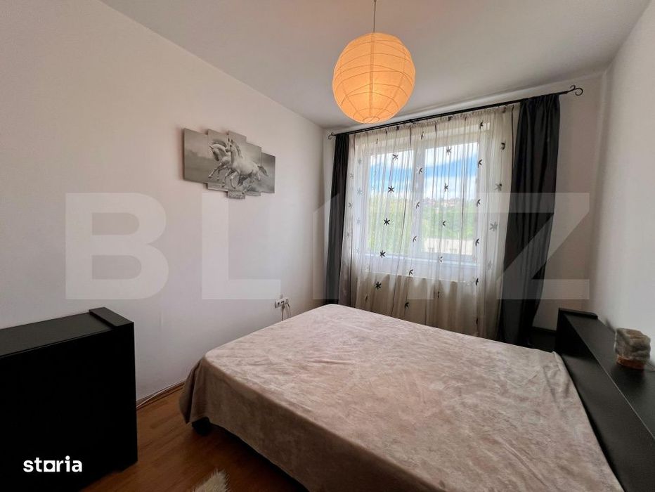 Apartament 2 camere mobilat utilat, parcare CF, lift, intermediar, zon