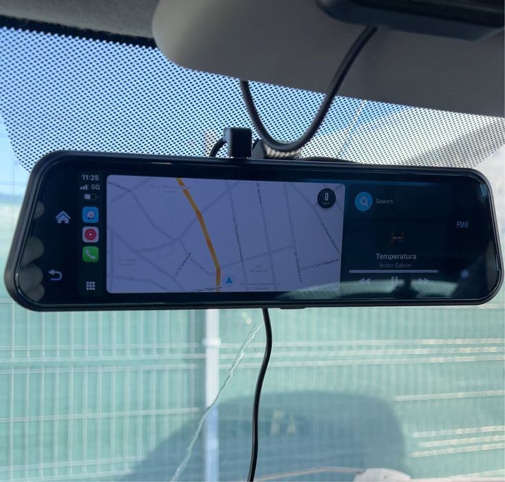 Огледало Задно виждане CarPlay,Android Auto,Задна Камера,Предна Камера