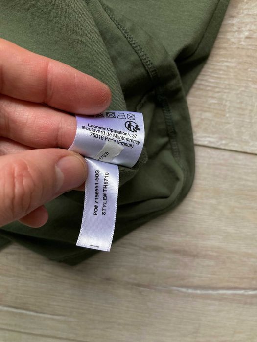 Lacoste Pima Cotton Regular Fit мъжка тениска размер S
