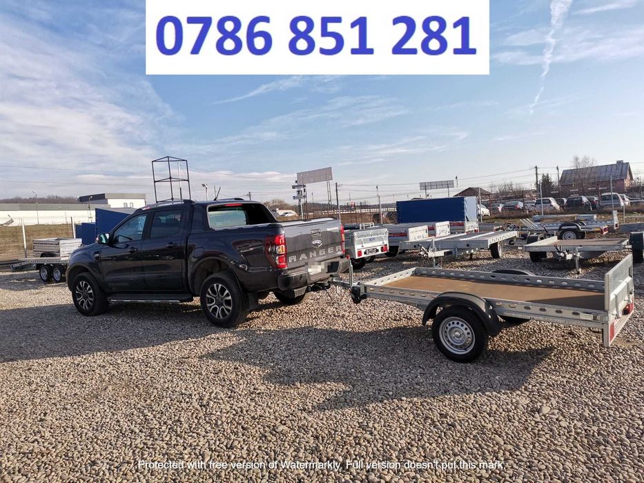 Remorca Auto 750  Repo Basculabila Apicola Atv Moto  Dublu Ax Oferta