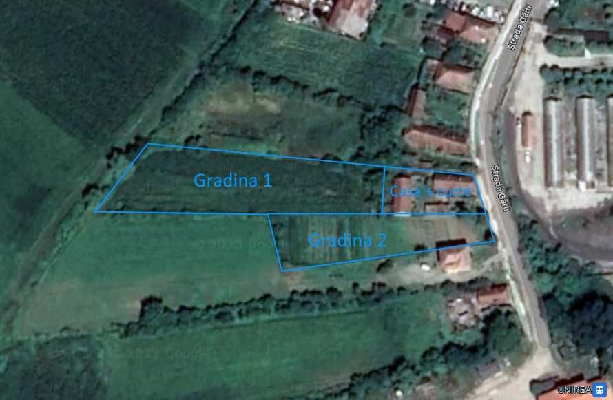 Vand casa mobilata in Unirea – teren 5.553 mp