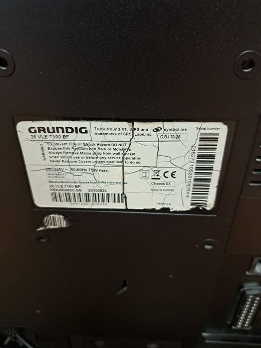 Телевизор GRUNDIG VLE 7100 BF