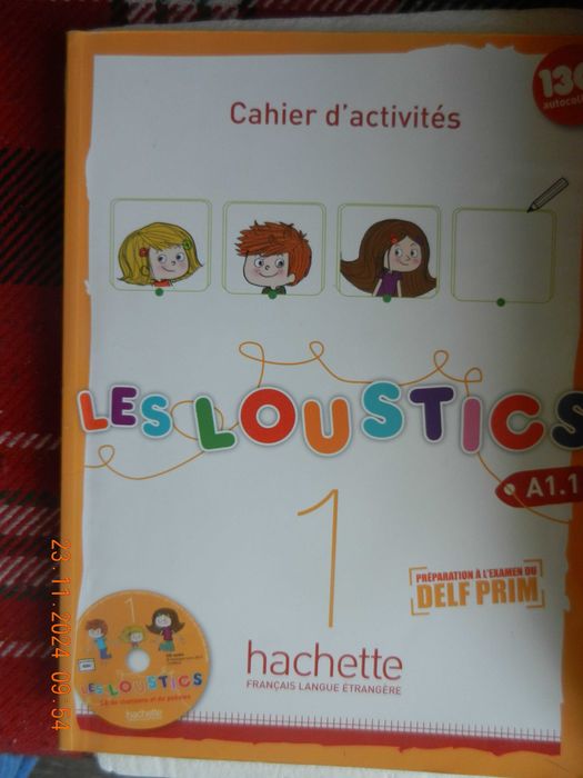 Учебник, учебна тетрадка и детска книга на френски език общо за 20 лв.