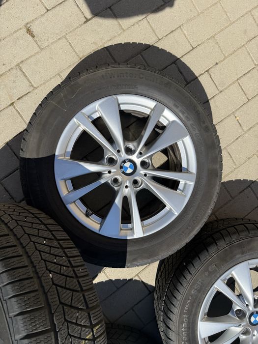 Jante 5x112 Bmw Seria 1 2 originale 205 60 16  continental iarna