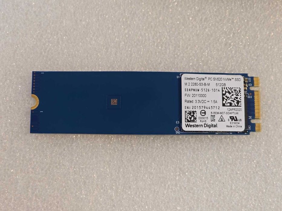 Solid State Drive SSD Western Digital 512GB  PC SN520 NVMe M.2 2280