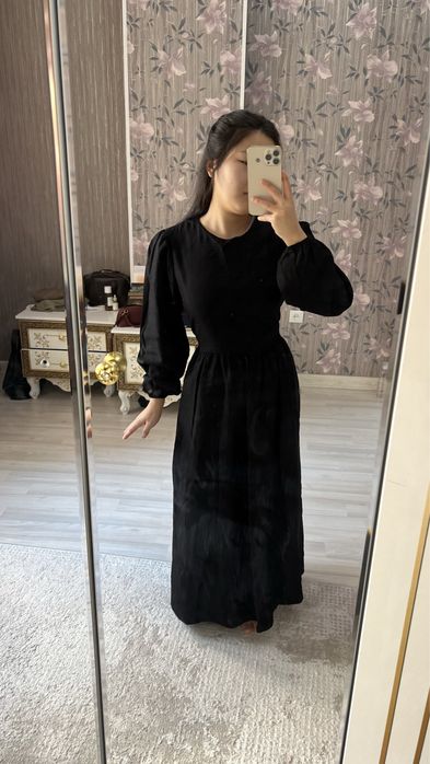 Платье черное размер 42-46