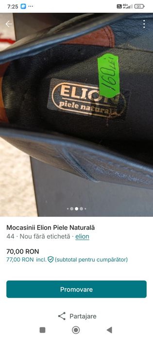 Mocasini Piele Naturală Elion