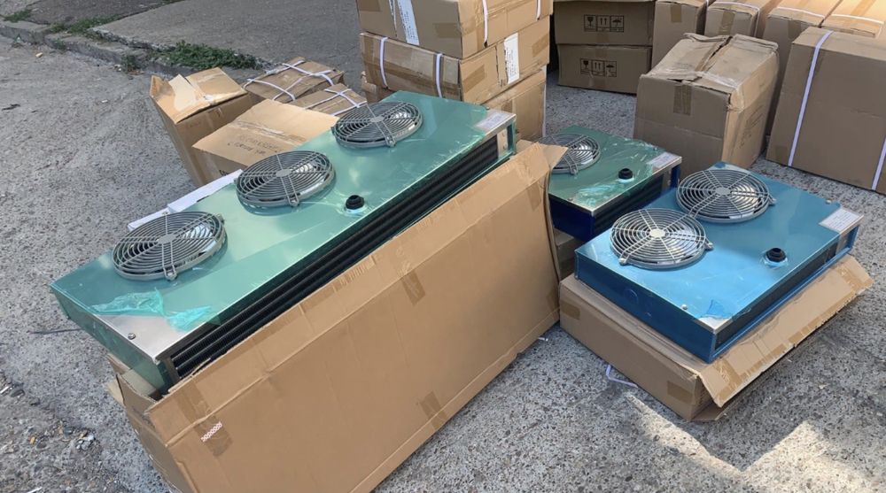 Suflanta vaporizator evs 100 noua cu 2 ventilatoare camera frigorifica