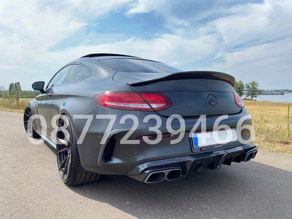 Mercedes 63 AMG C205 W205 C klass coupe карбон дифузьор