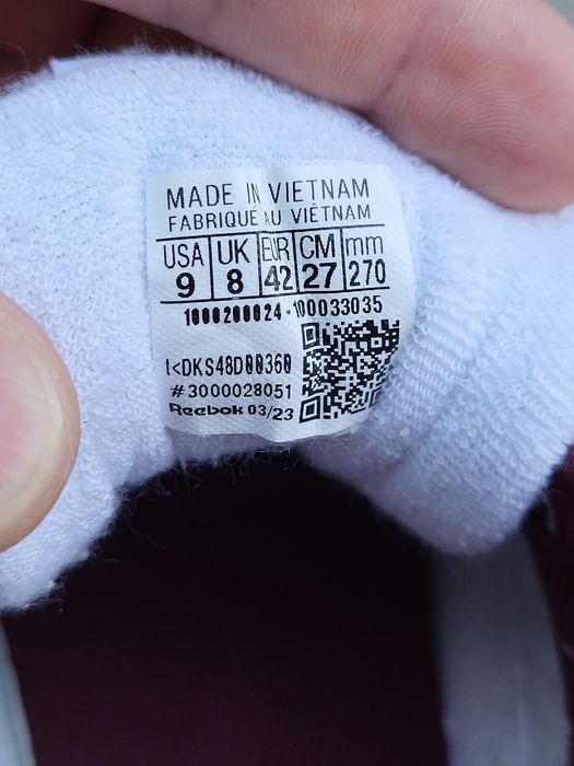 Кроссовки reebok (кожа)
