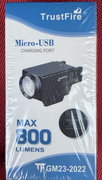 Фенер за оръжие-  trustfire gm23 max 800 чисто ново