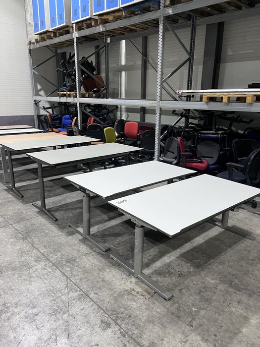 Birou reglabil pe înălțime cu manivelă – 160/80cm – Foarte stabil