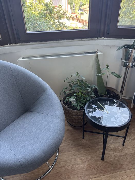 Фотьойл сив, въртящ се, от Айко