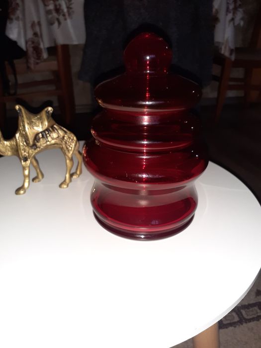 Морано Цветно стъкло буркан