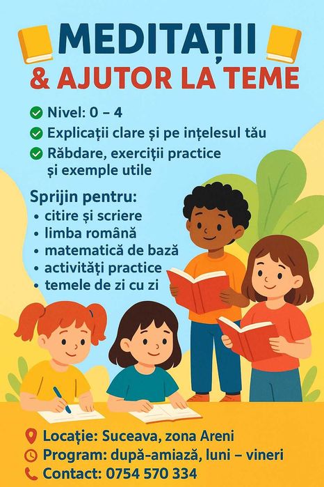 Meditatii / Ajutor la teme (0-4)