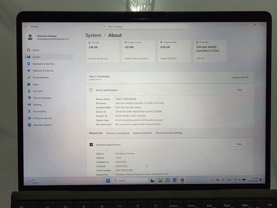 Microsoft Surface PRO 9 + Tastatura + Pen2