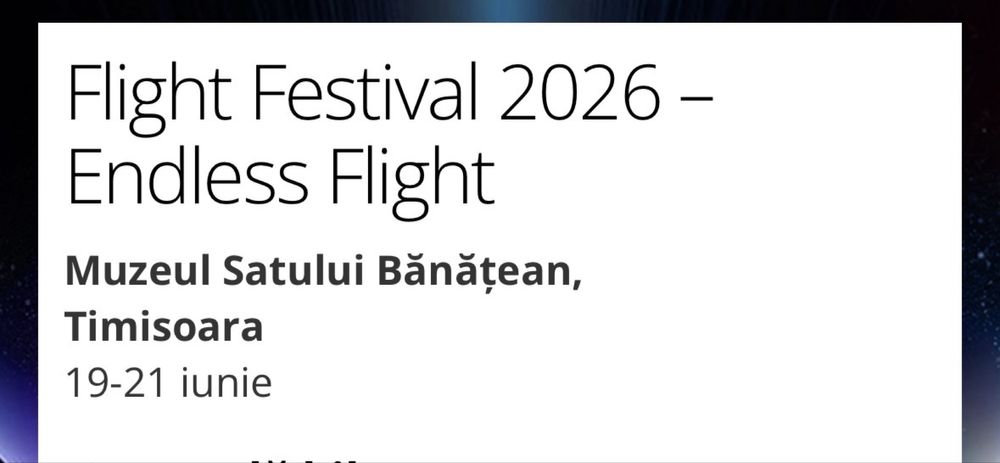 Bilet digital Flight Festival