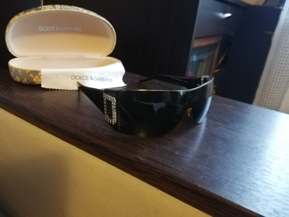 Dolce & Gabbana Black Shield Sunglasses