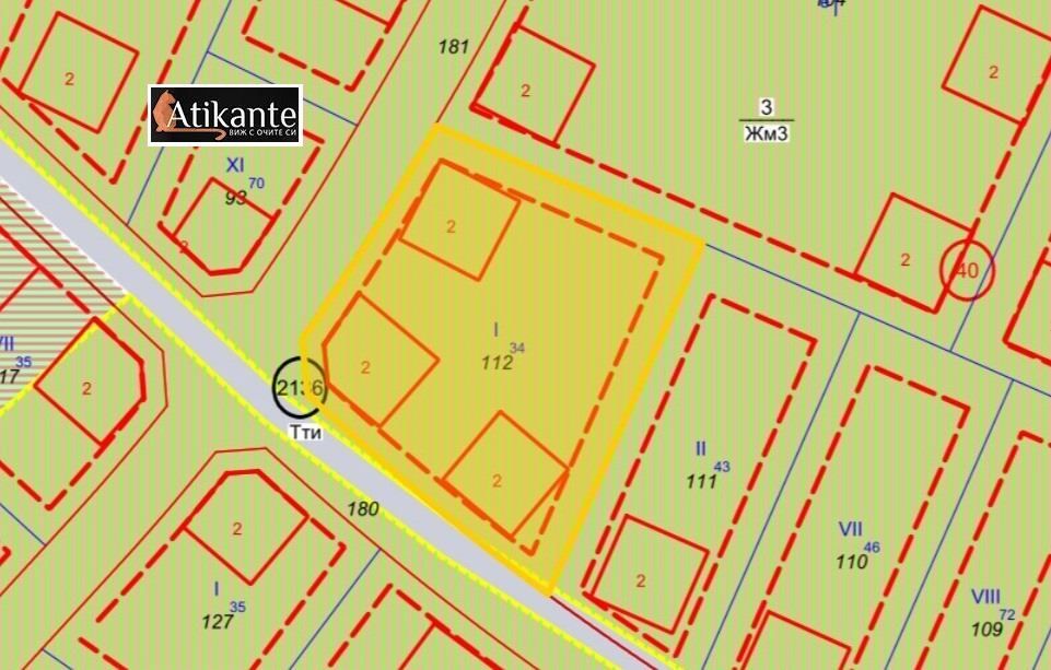 Парцел в София, област- площ 1914 цена 215000