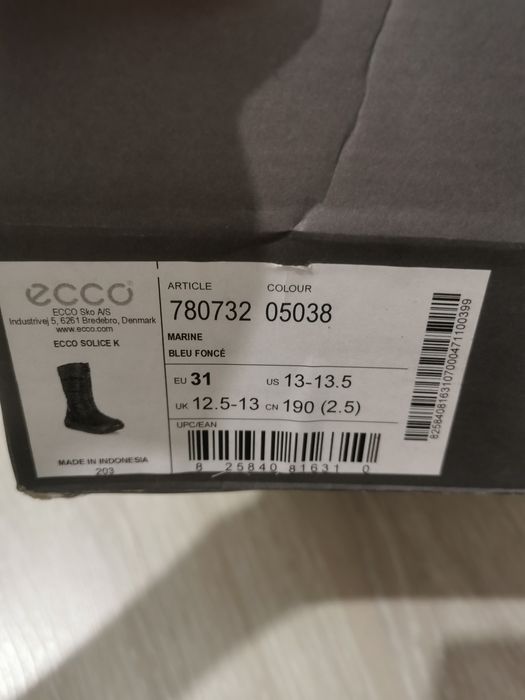 Сапоги зимние ecco