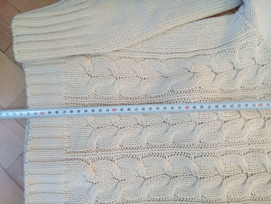 машинно плетена винтидж стайл жилетка