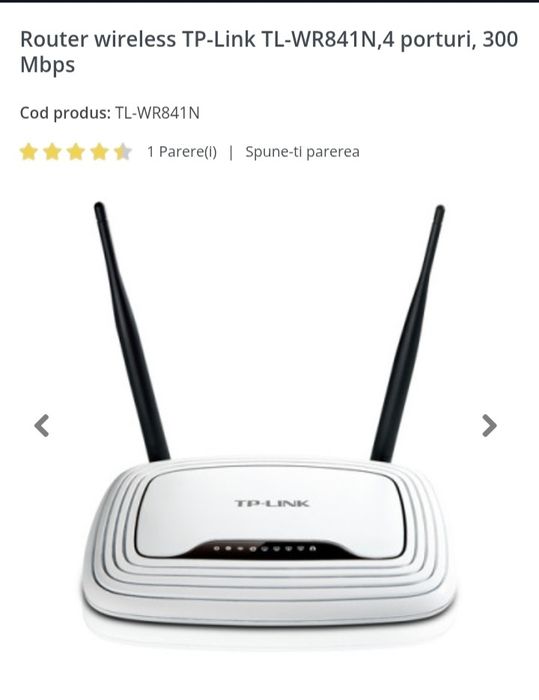 Router Wireless TP-Link TL-WR841N,  D-Link DIR-615 si Linksys WRT54GL