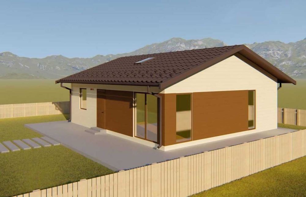 Casa Modulara, Garaje Auto, Containere din panou sandwich termoizolant