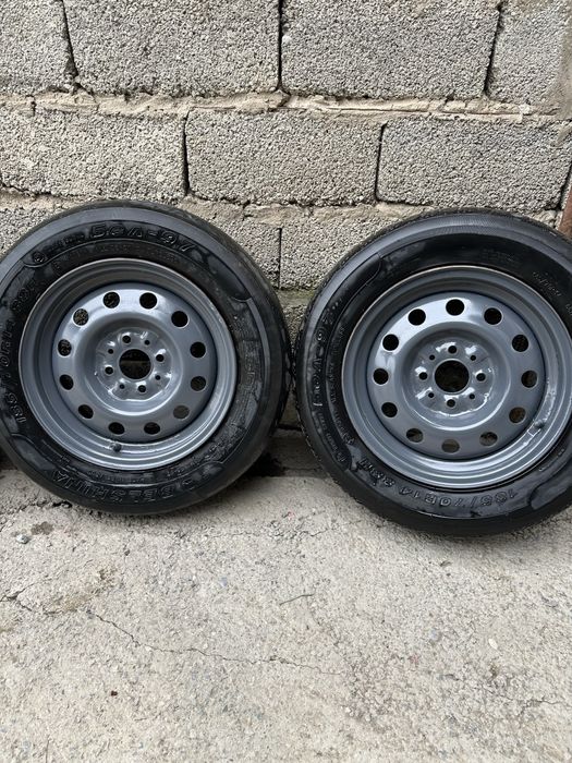 4 Баллоны с дисками крашеные