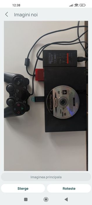 Pachet Consolă PlayStation 2 Modată + Stick 64