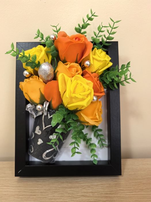 3D картина със сапунени рози