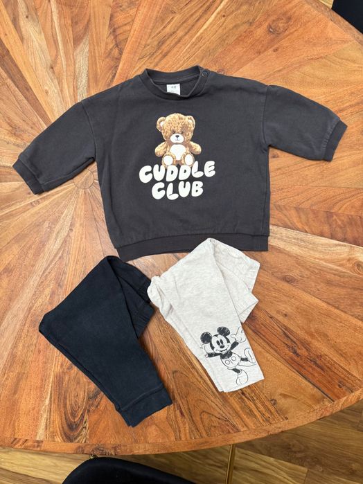 Set costume pantaloni Pulover bluza H&M 6-9, 74