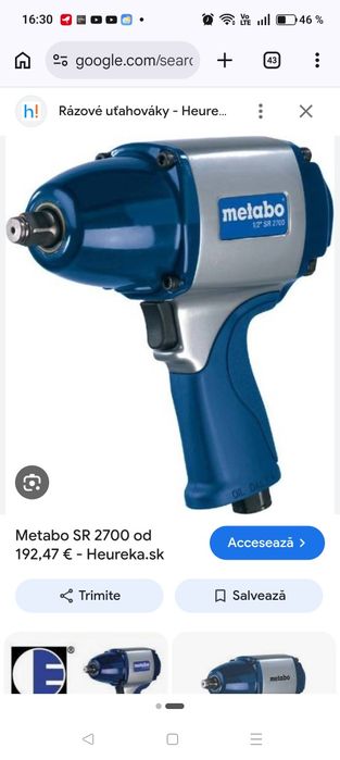 Pistol impact Bosch METABO  pe aer