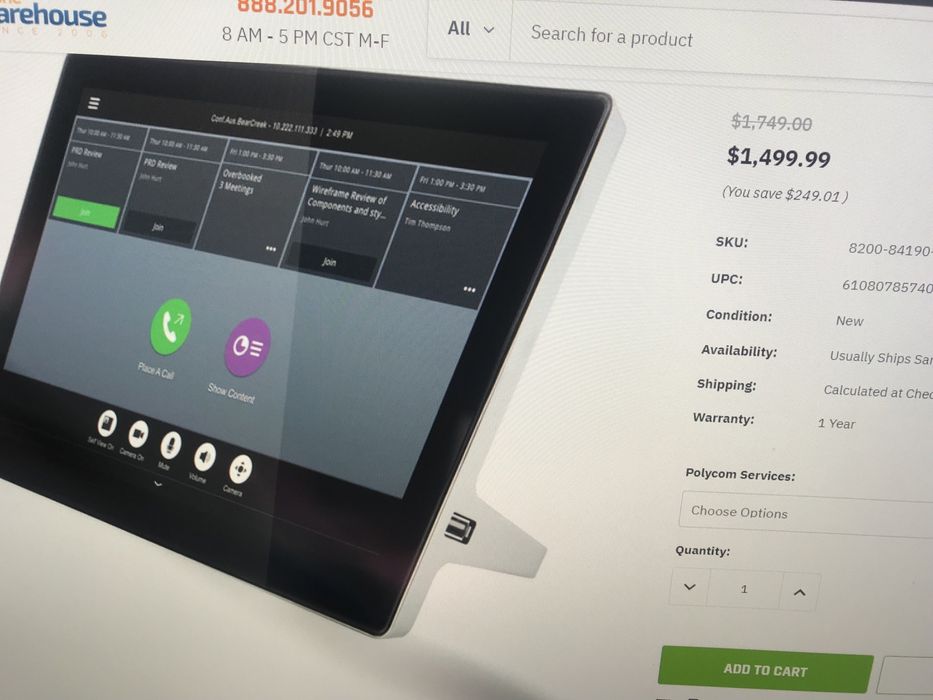 Polycom real predence touch