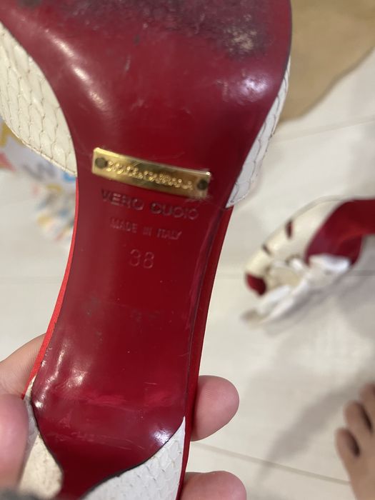 Босоножки из питона Dolce&Gabbana