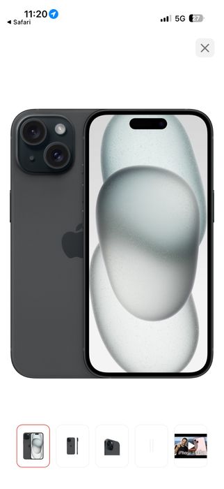 iPhone 15 черный 128 гб