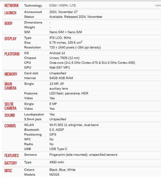смартфон Meizu mblu 21