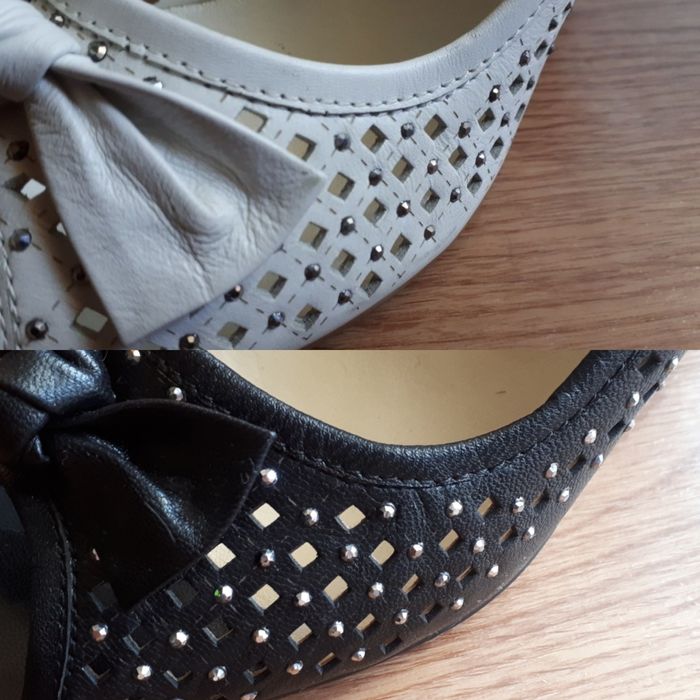 Туфли белые и черные (39 размер)