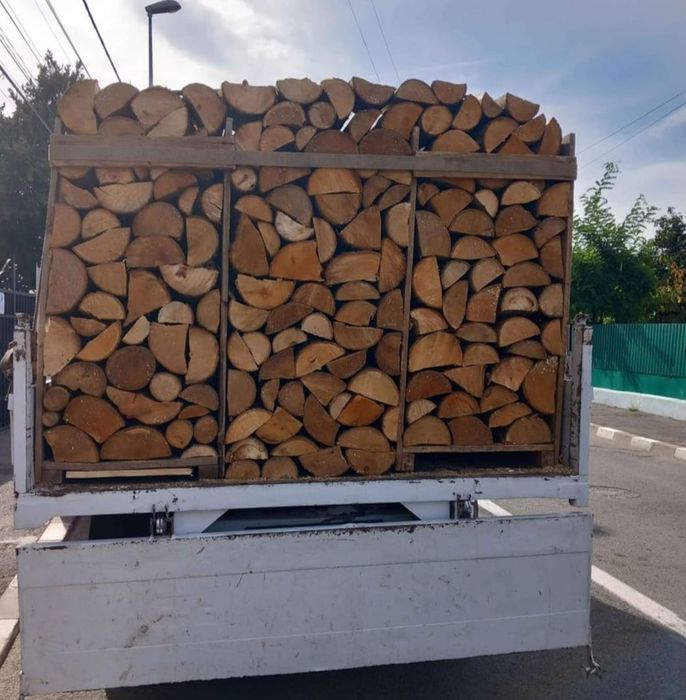Lemne de foc salcam stejar uscate taiate sparte